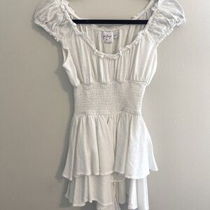 Princess Polly White Dress/Romper, Great Condition, Size 4
